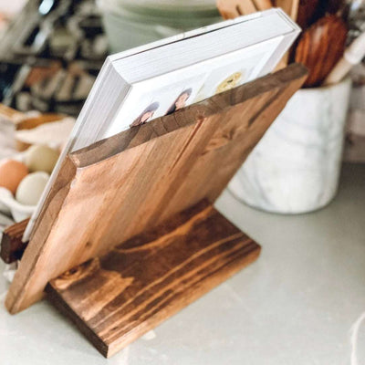 Adjustable Wooden Cookbook Stand