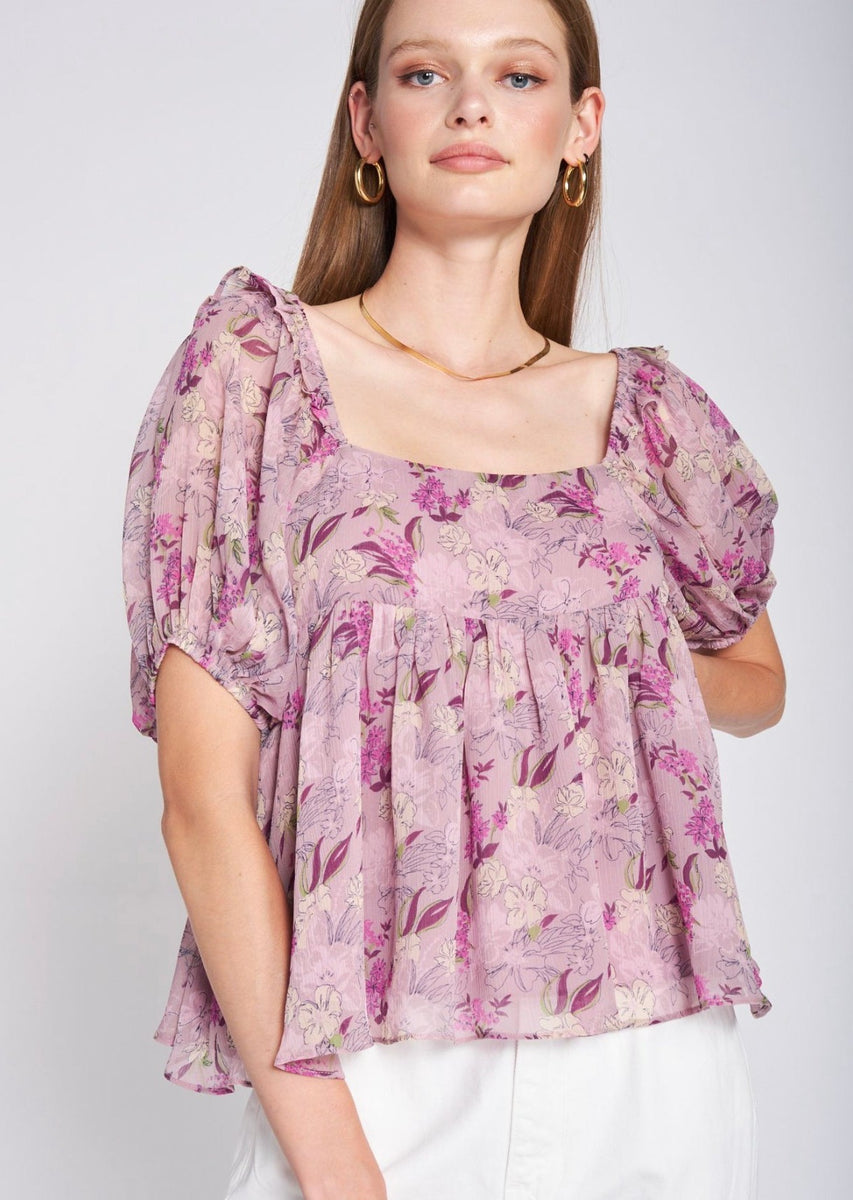 Luciate Puff Sleeve Top – LIV & Company