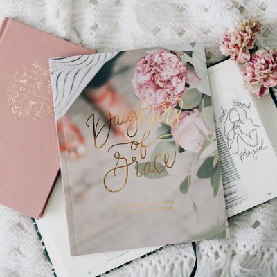 Daughters of Grace Women of the Bible Study guide by The Daily Grace Co featuring in-depth biblical teachings and insightful study material for women of faith