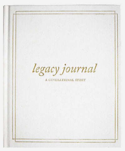 Legacy Journal: A Family Keepsake Book with beautiful cover and binding, filled with prompts and space for memories and photos 