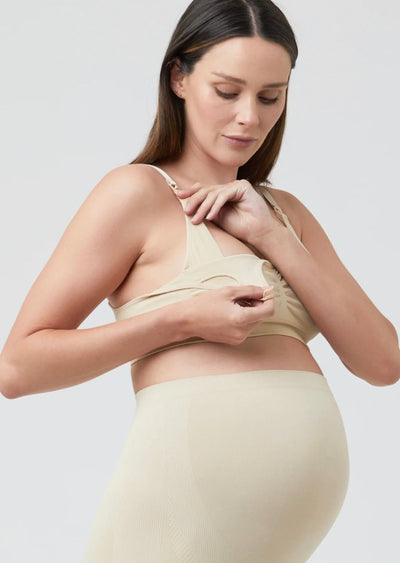 Seamless Nursing Bra - Natural, soft, comfortable bra for breastfeeding mothers