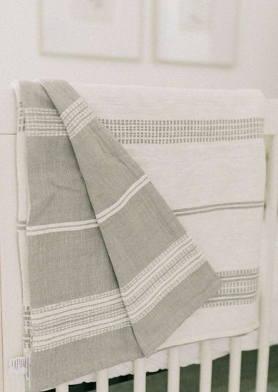 Cotton Baby Blanket in Stone - LIV & Company