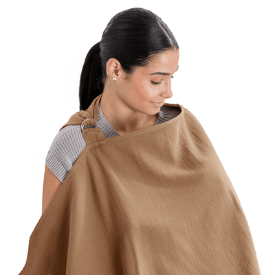 Cotton Muslin Nursing Cover: Cedar - LIV & Company