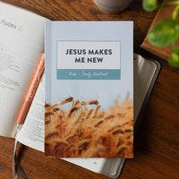 Jesus Makes Me New Family Devotional book with colorful cover and child-friendly design