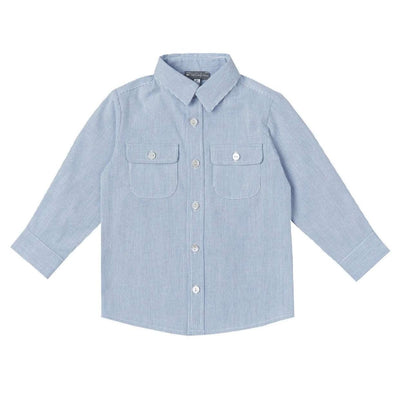 Denim Long - Sleeve Shirt - LIV & Company