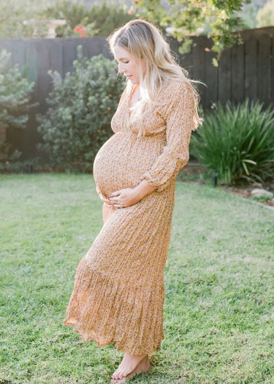 Floral Crinkled Dress - LIV & Company
