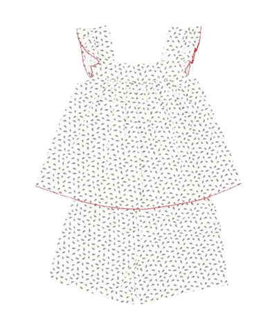 Floral Woven Pajamas Set - LIV & Company