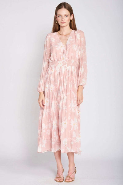 Gabby Pleated Floral Dress - LIV & Company