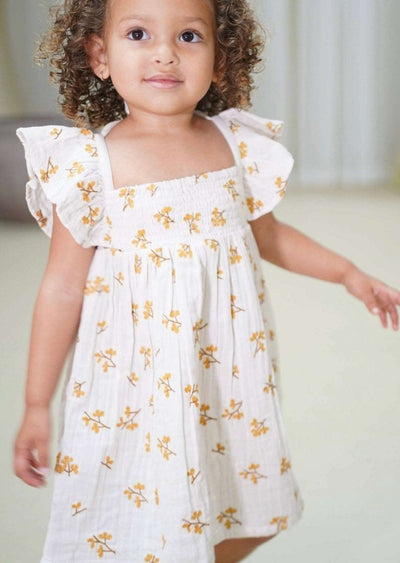 Haven Floral Muslin Dress - Ivory - LIV & Company