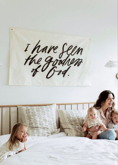 “I have seen” Large Canvas Banner - LIV & Company
