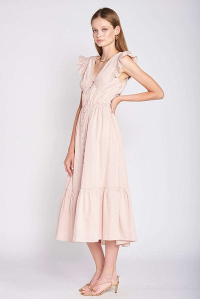 Ida Striped Midi Dress - LIV & Company