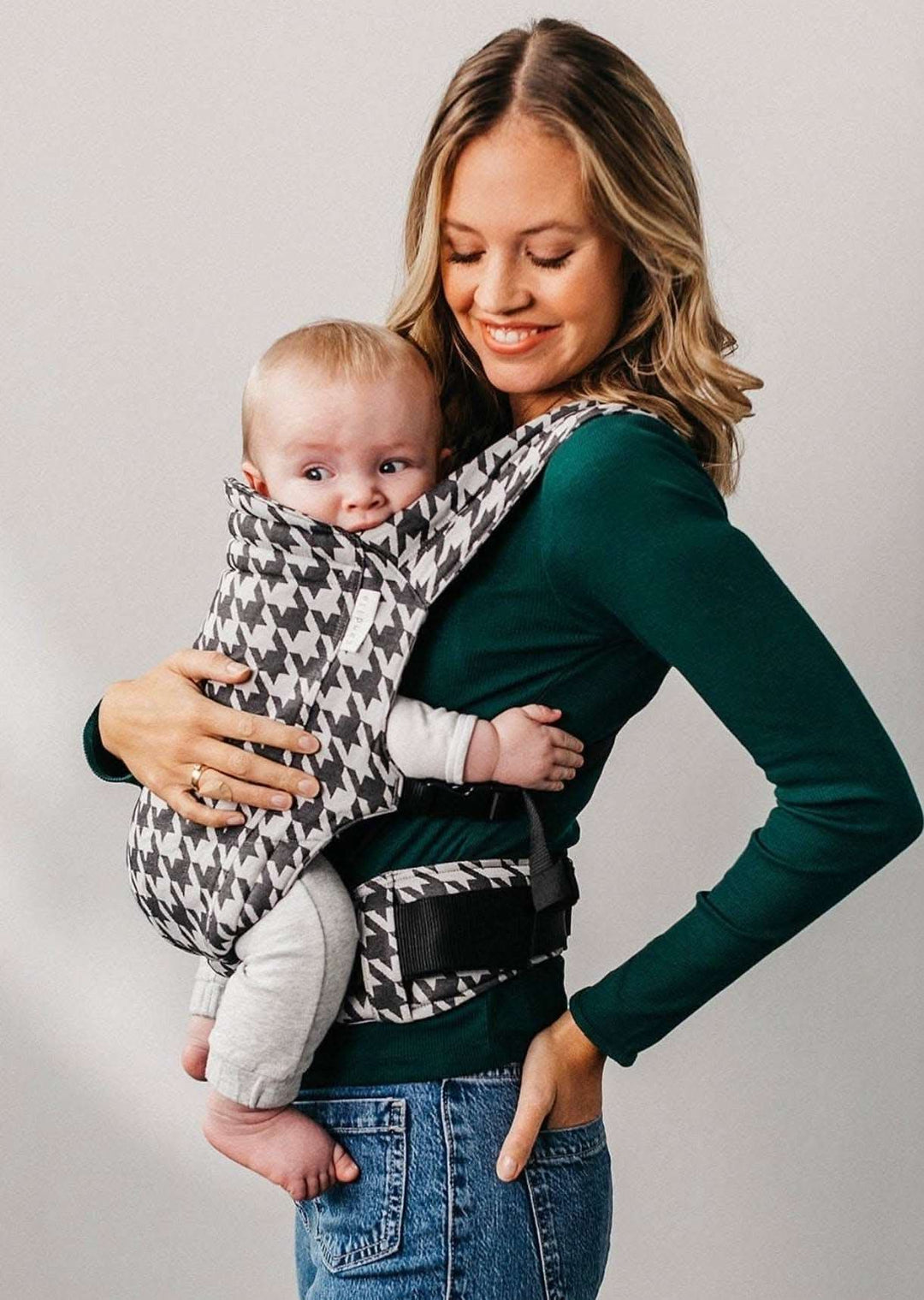 Deals Ergobaby Ergo Baby Carrier Navy Plaid Organic Cotton Ergo