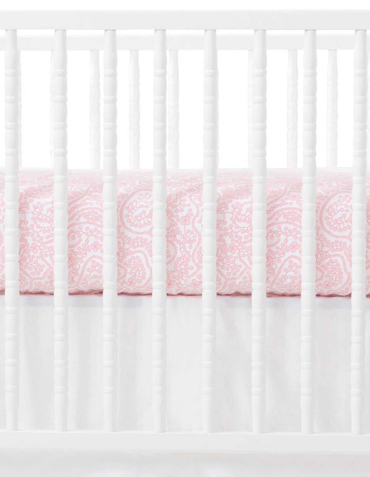 Blush pink crib online sheet