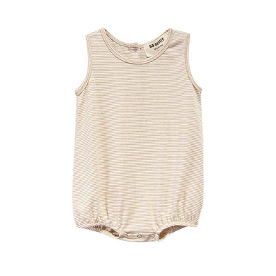 Jersey Onesie: Sand Mini Stripe - LIV & Company