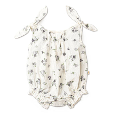 Lavender Bloom Organic Cotton Romper - LIV & Company