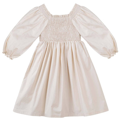 Lily Puff Sleeve Dress - Ecru - LIV & Company