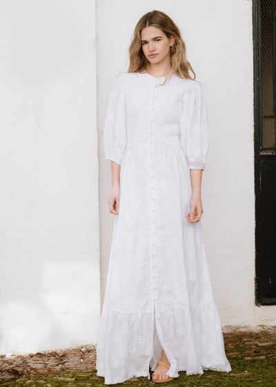 Magnolia Embroidered Dress - LIV & Company