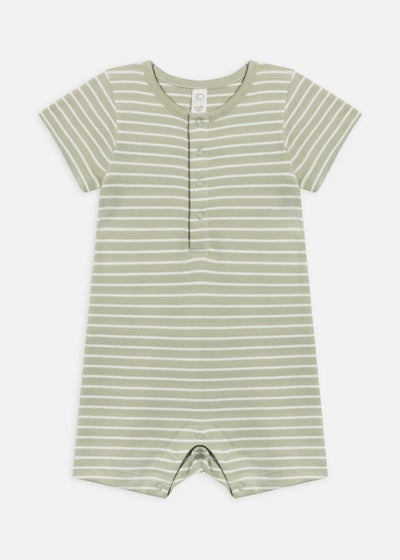 Mason Striped Mint Romper - LIV & Company