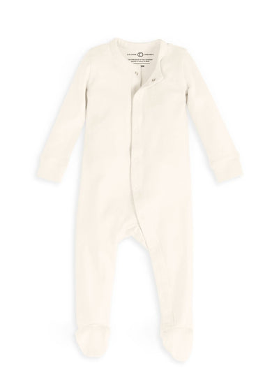Organic Baby Skylar Footed Sleeper - Natural - LIV & Company