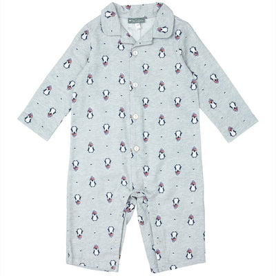 Penguin Flannel Romper - LIV & Company