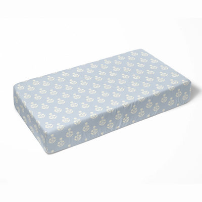 Polly Blue and White Crib Sheet - LIV & Company