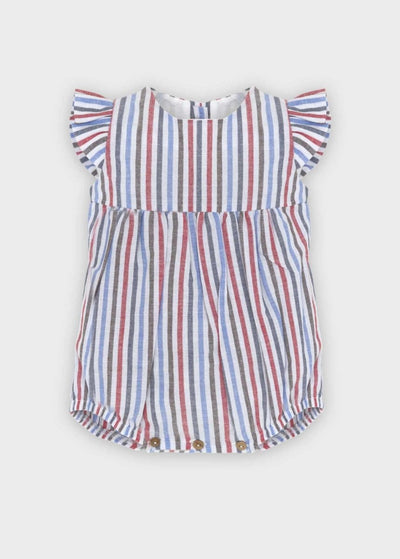 Red White and Blue Striped Romper - LIV & Company