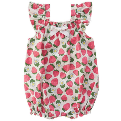 Strawberry Printed Romper - LIV & Company