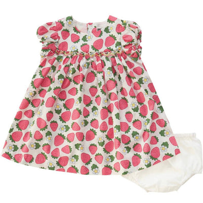 Strawberry Smocked Dress Set - LIV & Company