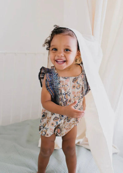 The Baby Romper - Batik - LIV & Company