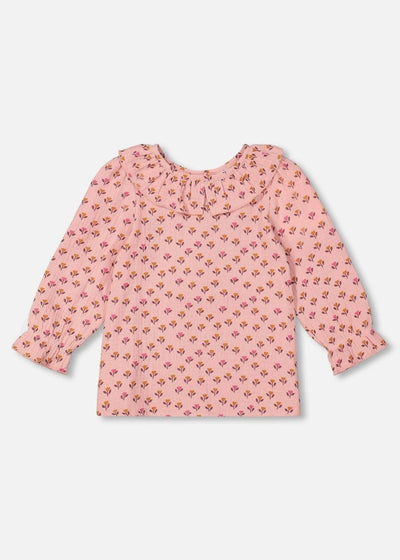 Tulip Printed Muslin Blouse - LIV & Company