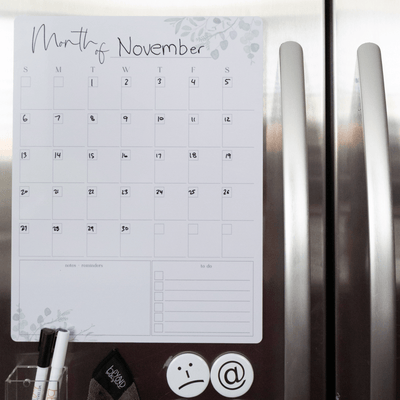 Whiteboard Erasable Monthly Calendar - LIV & Company