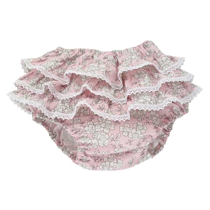 Picot Lace Ruffled Bloomer for Infants & Toddlers - Huggalugs