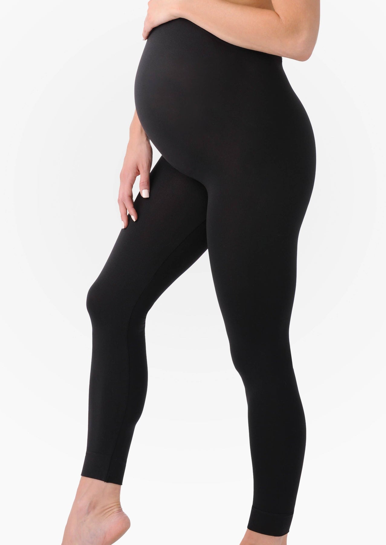 LENAM Soft Cotton Lycra Stretchable Maternity Pants with Double Pockets and  Full Belly Coverage