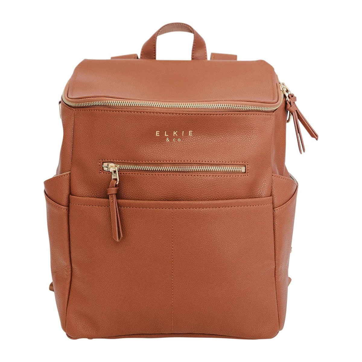 elkie& Co Brown Vegan Leather Backpack with Additional Clutch ☼ Elkie & Co “the milan” no longer sold on website. First  main image 3