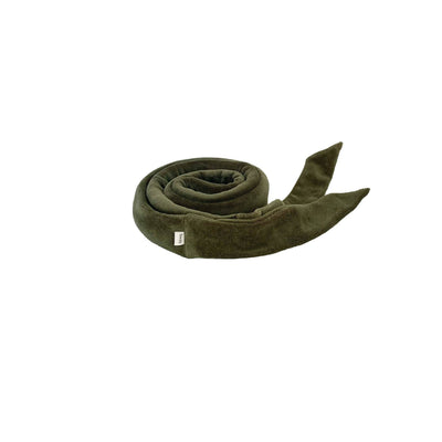 The Original Sway Heatless Curling Velour Ribbon Hair Wrap in Olive Green 