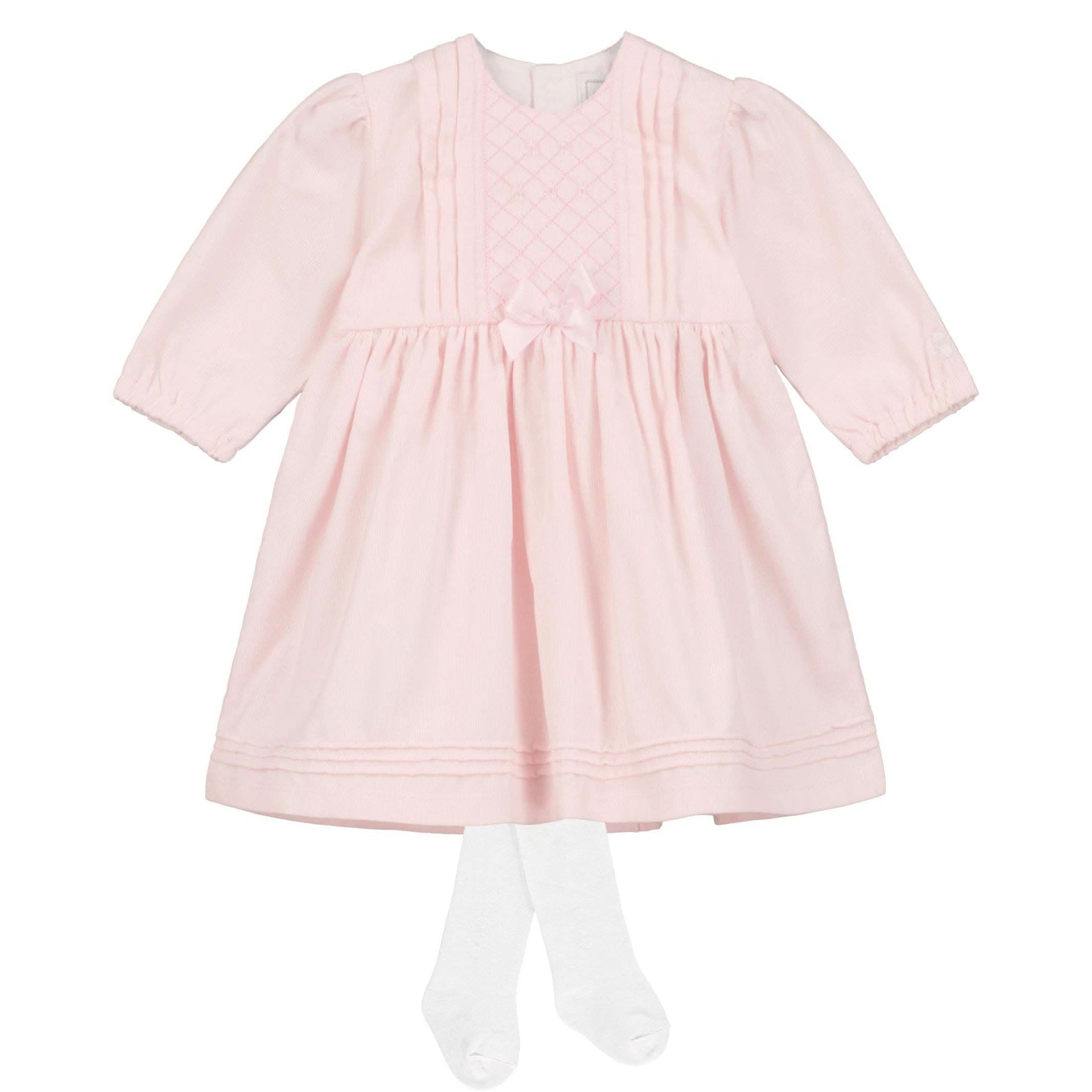 Pink Baby Winter Party Dress with Tights - Elegant & Cozy Pink Baby Winter Party Dress with Tights - Elegant & Cozy