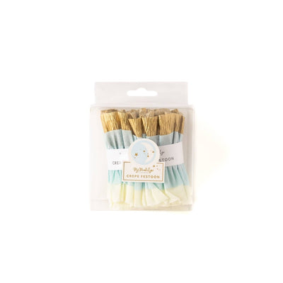 Baby Blue/Gold Crepe Banner - LIV & Company