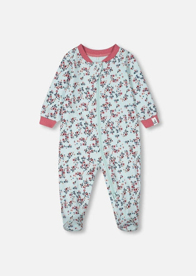 Blue Floral Organic Cotton Pajamas - LIV & Company