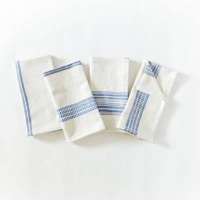 Blue Pattern Napkins - Set of 4 - LIV & Company