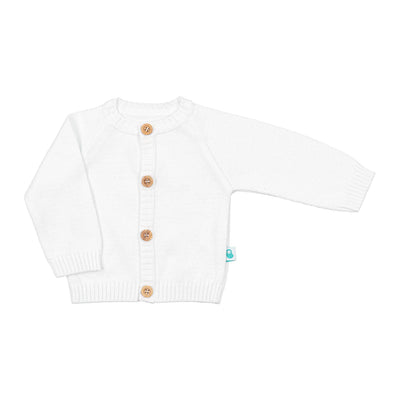 Soft and cozy baby cotton knit jacket in a beautiful pastel color