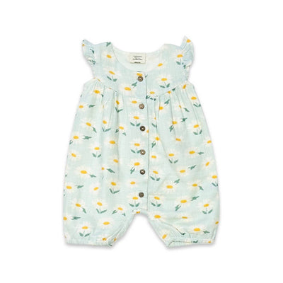 Daisies Ruffle Muslin Romper - LIV & Company