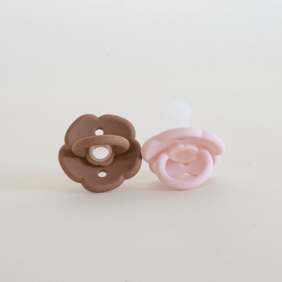 Flower Pacifier Set | Blush + Clay - LIV & Company