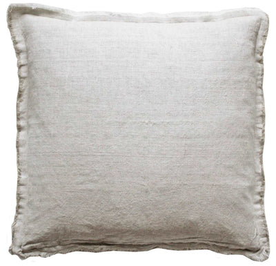 Cotton Fringe Pillow - Beige