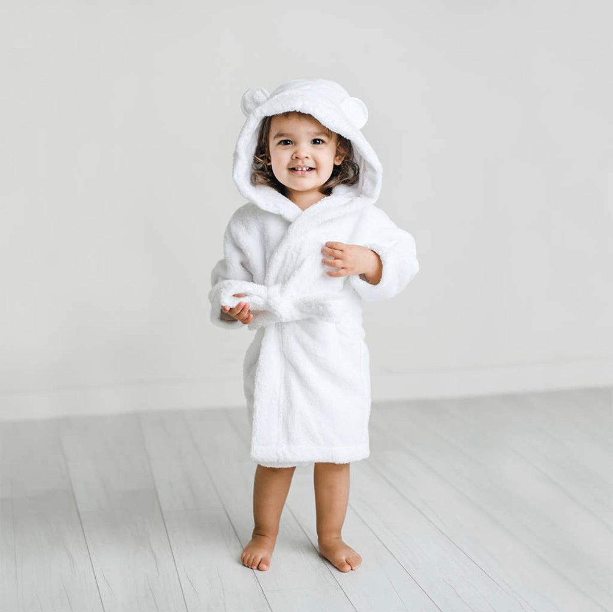 White company 2024 baby dressing gown