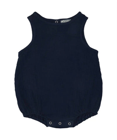Indigo Muslin Romper - LIV & Company