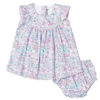 Lavender Floral Dress Set - LIV & Company