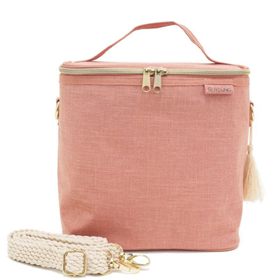Linen Lunch Tote: Clay - LIV & Company