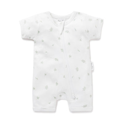 Little Leaf Zip Romper - LIV & Company