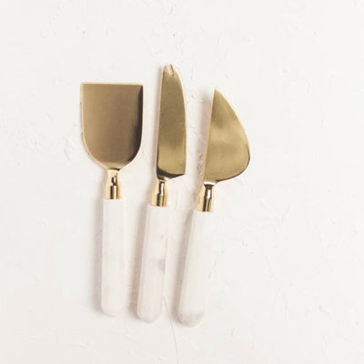 Marble Cheese 3 - pc Knife Set - LIV & Company