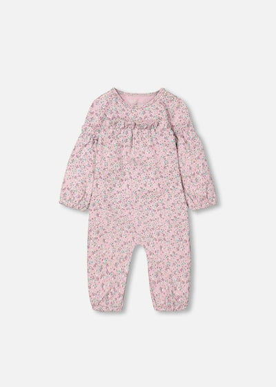 Mauve Floral Organic Cotton Jumpsuit - LIV & Company
